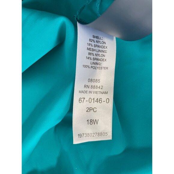 Kim Gravel X Swimsuits For All Swim Skirt Plus Size 18W Teal Summer Beach Resort - Picture 6 of 9